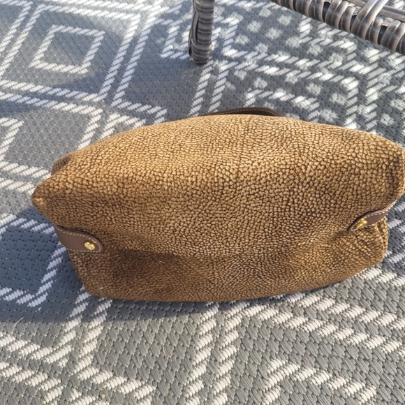 Borbonese By Redwall Suede Leather  Handbag Clutch